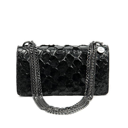 Bolsa Ana Onix Pirarucu Preto